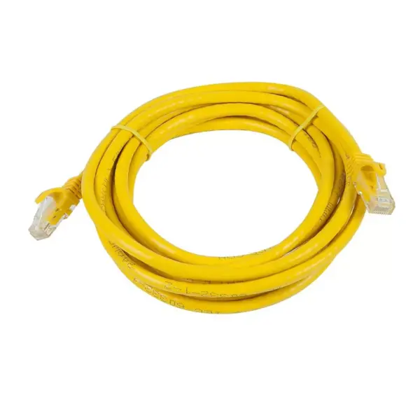 Monoprice Cat6 Ethernet Patch Cable - 14 Feet - Yellow | Network Internet Cord - Snagless RJ45, Stranded, 550Mhz, UTP, Pure Bare Copper Wire, 24AWG -