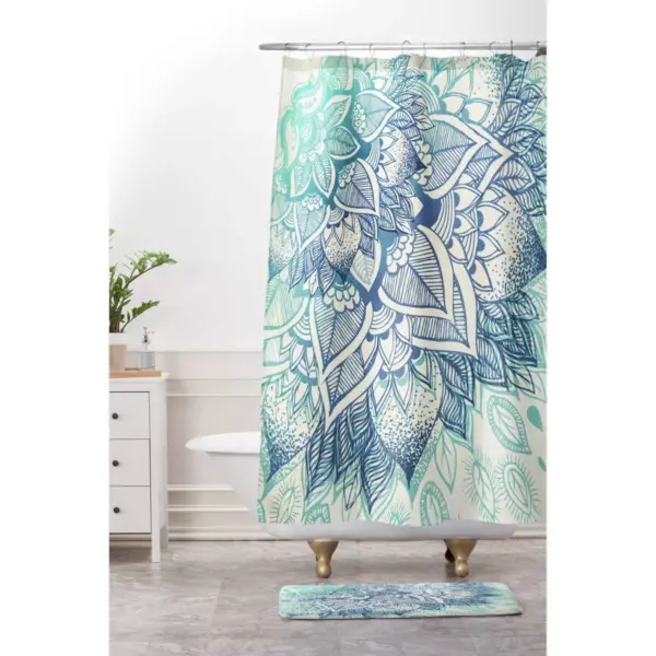 Rosebudstudio Lovely Soul Shower Curtain Blue - Deny Designs