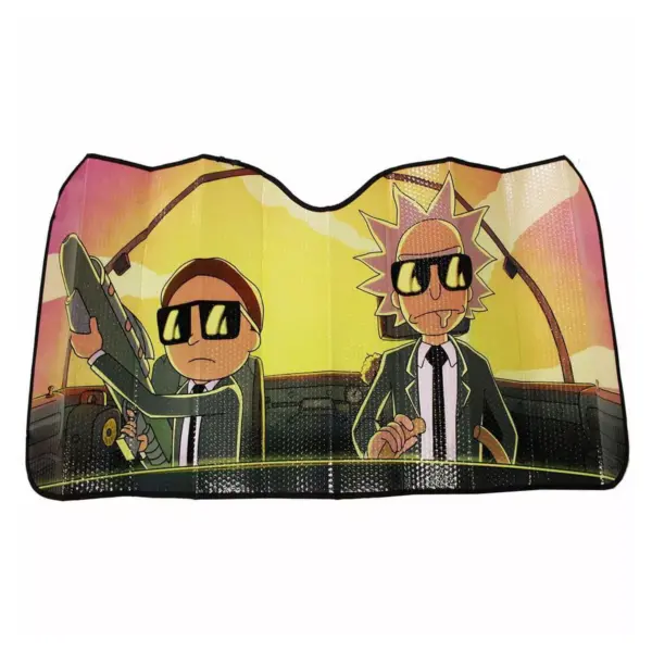 Just Funky Rick and Morty Run the Jewels Accordion Auto Sunshade | Rick And Morty Accessory