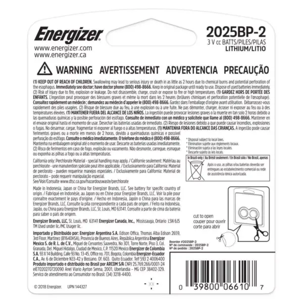 Energizer 2pk 2025 Batteries Lithium Coin Battery