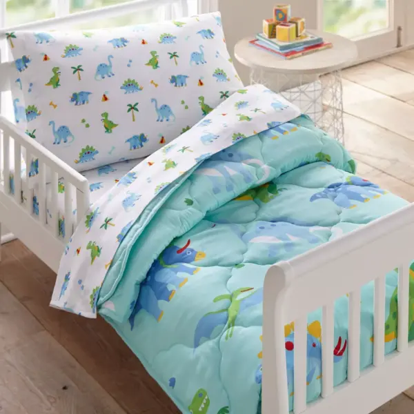 Toddler Dinosaur Land Microfiber Sheet Set - WildKin