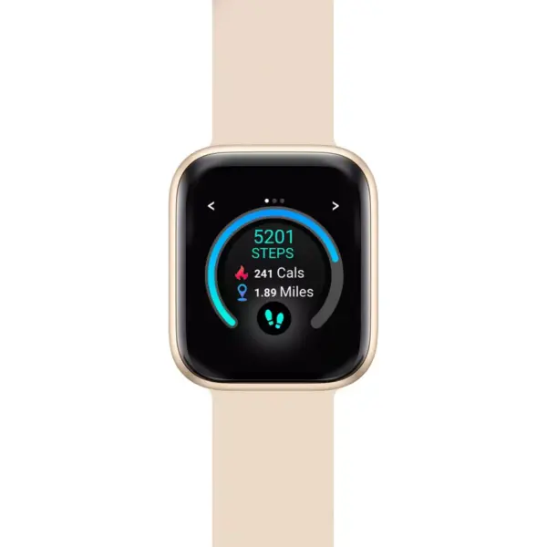 iTouch Air 3 Smartwatch - Gold Case with Beige Strap