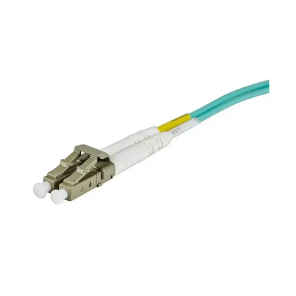 Monoprice Fiber Optic Cable - 2 Meter - Aqua | LC to SC, OM3, 50/125 Type, Multi Mode, 10Gb, Duplex