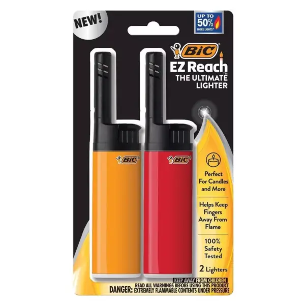 BIC EZ Reach 2pk Pocket Lighter - 2ct