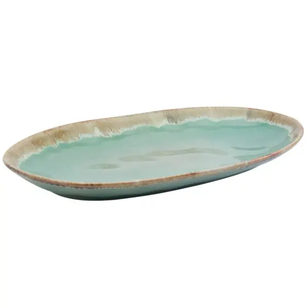 3pc Stoneware Tuscon Serving Platter Set - Tabletops Gallery