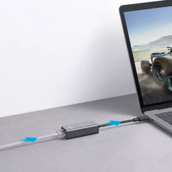 Anker USB C to Ethernet Adapter, Portable 1-Gigabit Network Hub