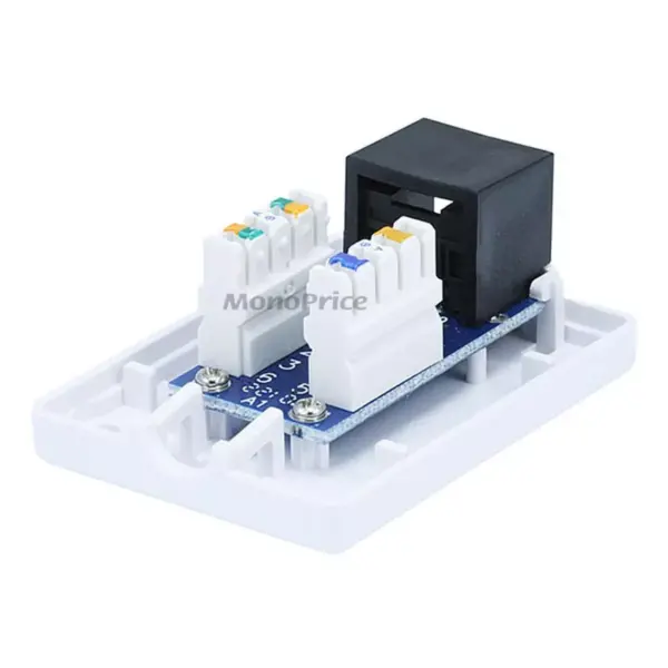 Monoprice 1-port Cat5e Surface Mount Box - White