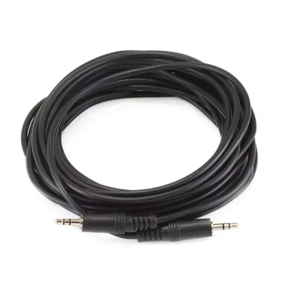 Monoprice Audio/Stereo Cable - 25 Feet - Black | 3.5mm Plug/Plug Male/Male