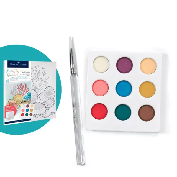 Faber-Castell Paint by Number Watercolor Set - Coastal