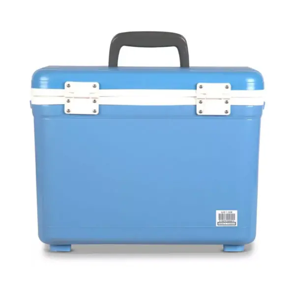 Engel 13 Quart 18 Can Leak Proof Odor Resistant Insulated Cooler Drybox in Blue with Stain and Odor-Resistant Surface for 18 Cans or 12 lbs of Ice