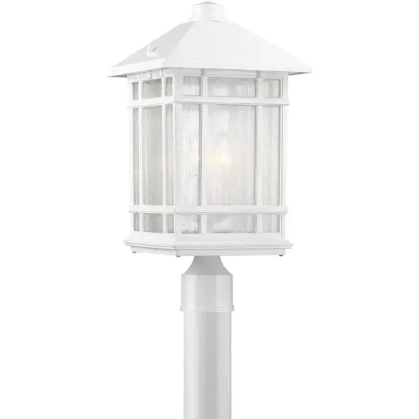 Kathy Ireland J du J Sierra Craftsman 18"H White Outdoor Post Mount Light