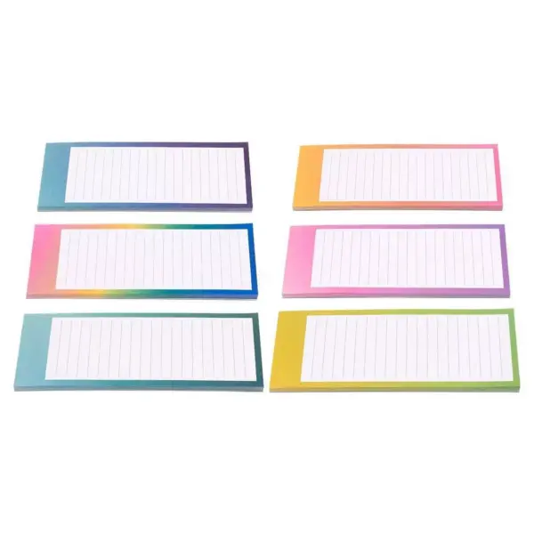 Juvale 12-Pack Magnetic Notepads, To-Do List, Grocery Shopping Note Pads for Fridge, 6 Watercolors, 60 Sheets per Pad, 3.5 x 9 inches