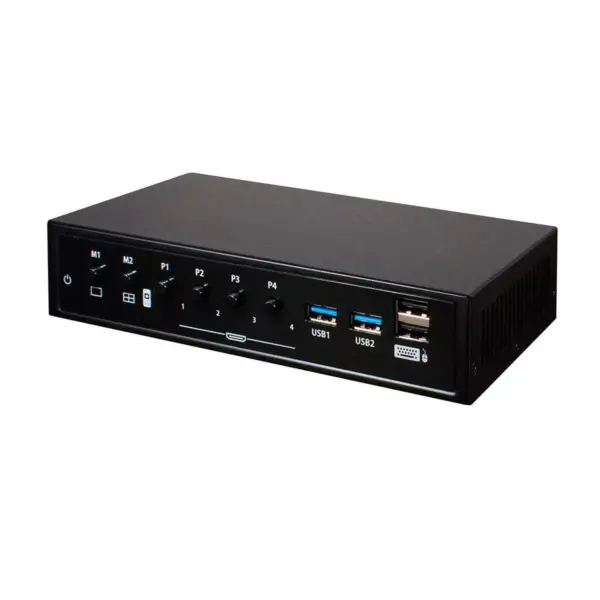 Monoprice Blackbird Quad Multiview HDMI Seamless KVM Switch With USB 3.0, 1080p/60fps, Plug And Play