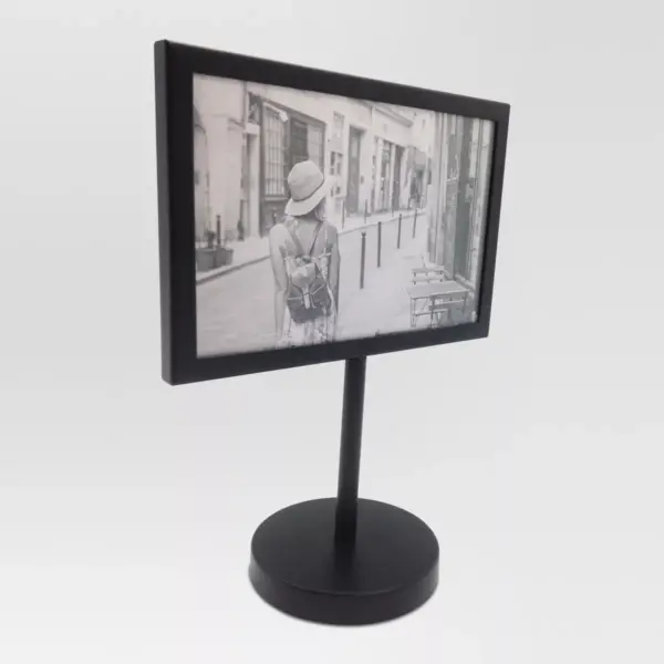 4" x 6" Modern Standing Single Picture Frame Black - Project 62™