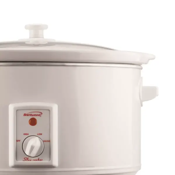 Brentwood 8.0 Quart Slow Cooker in White