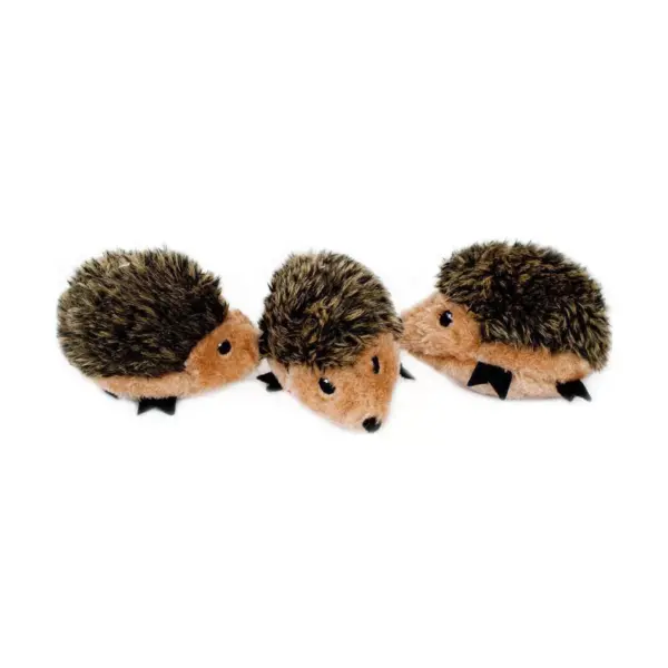 ZippyPaws Miniz Hedgehogs Dog Toy - 3pk