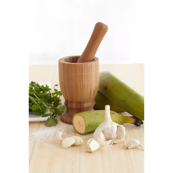 Imusa Bamboo Mortar & Pestle