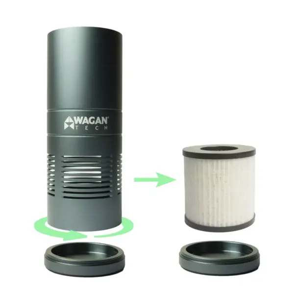 Wagan USB Deluxe Air Purifier Black