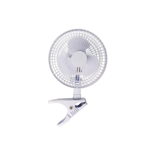 Active Air ACFC6 6-Inch 2-Speed Clip-On Desk Mountable 360-Degree Hydroponics Grow Fan with Spring-Loaded Plastic Clip for Office, Greenhouse, Kitchen