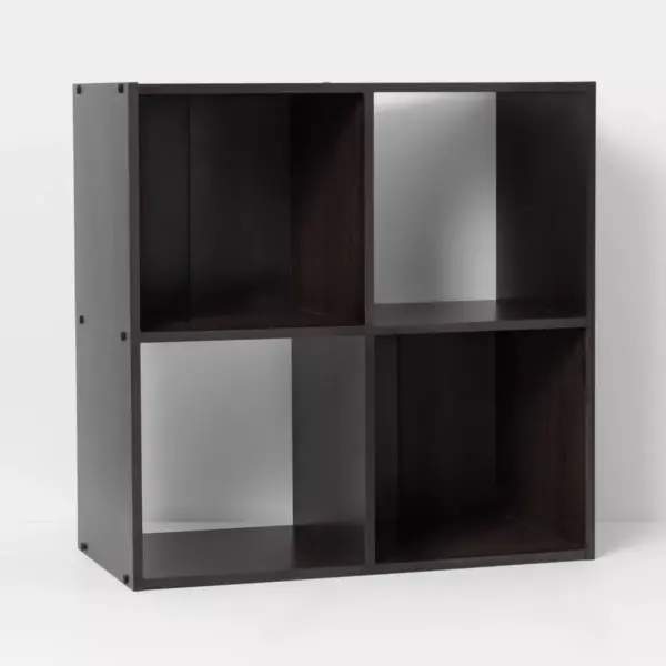 4 Cube Decorative Bookshelf Brown - Room Essentials™