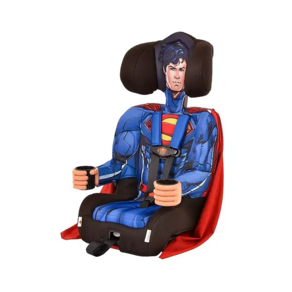 Kids Embrace DC Comics Superman Combination Harness Booster Car Seat with Cape