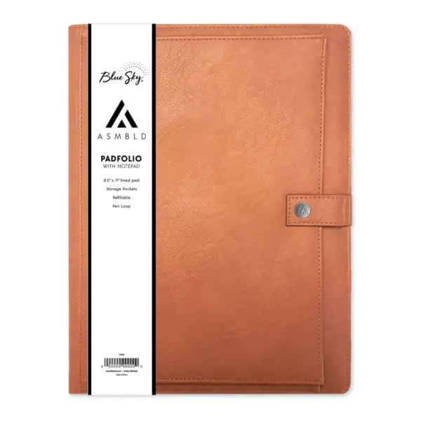 Padfolio with Notepad Letter Size Tan - Blue Sky