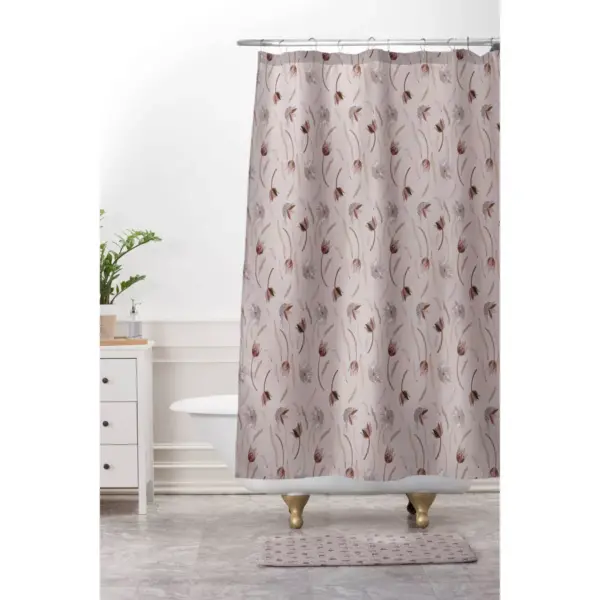 Iveta Abolina Evonne Mauve Shower Curtain Pink - Deny Designs