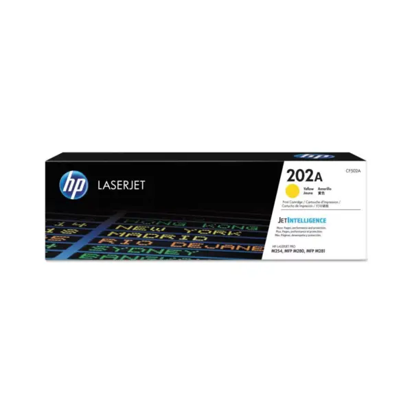 HP 202A LaserJet Toner Cartridge - Yellow (CF502A)