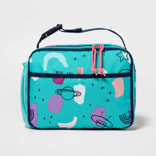 Kids' Lunch Tote Teal Panda Space - Cat & Jack™