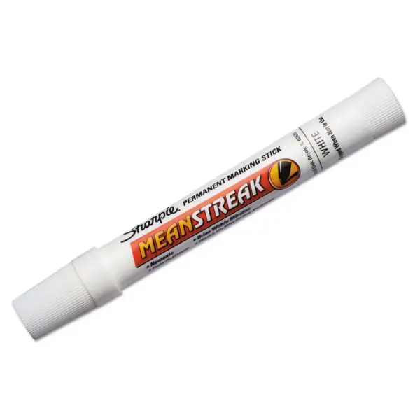 Sharpie Mean Streak Marking Stick Broad Tip White 85018