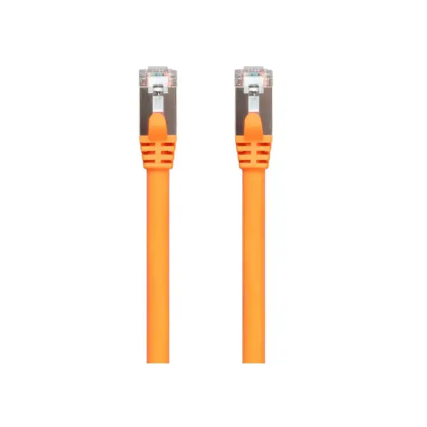 Monoprice Cat7 Ethernet Network Patch Cable - 7 feet - Orange | 26AWG, Shielded, (S/FTP) - Entegrade Series