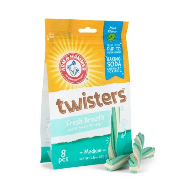 Arm & Hammer Twisters Dental Dog Treats - 8ct