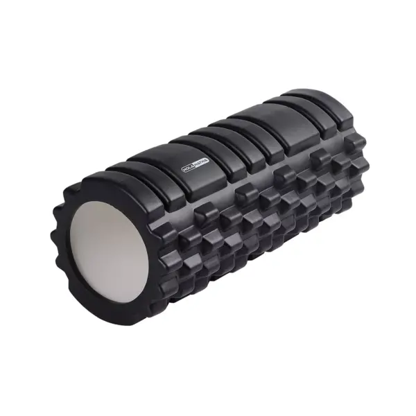 HolaHatha Portable Hollow High Density EVA Foam Muscle Roller for Deep Tissue Back Massage, Calf Therapy, Glute Massaging, Back Pain, and Leg Recovery