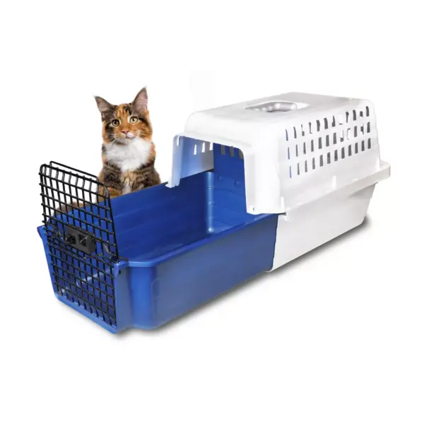 VAN NESS Slide Out Drawer Calm Cat Carrrier - S - Blue