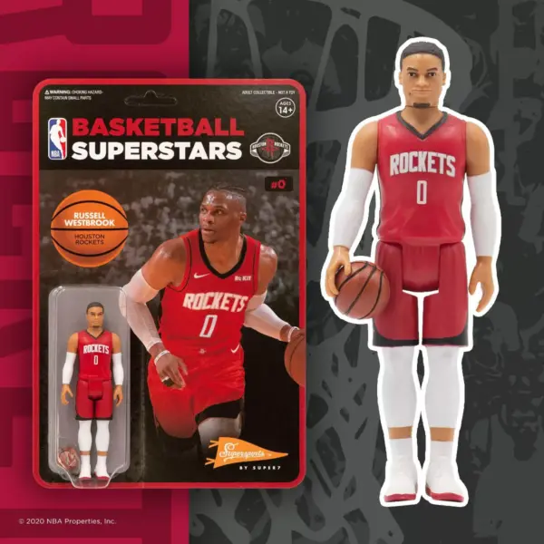 NBA Houston Rockets 3.75" ReAction Action Figure - Russell Westbrook