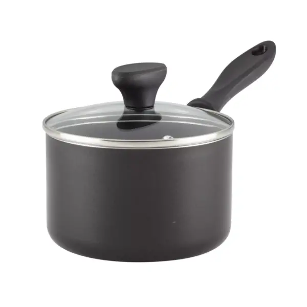 Farberware Reliance 2qt Aluminum Nonstick Covered Saucepan - Black