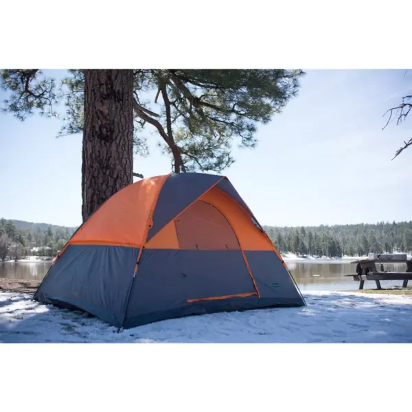 Stansport Everest 6 Person Dome Tent Orange/Gray