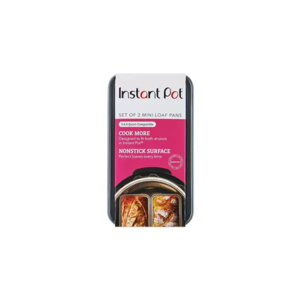 Instant Pot Set of 2 Non Stick Mini Loaf Pans