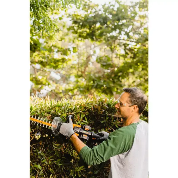 Worx WG284 24" - 40V (2x20) Hedge Trimmer, Rotating Handle