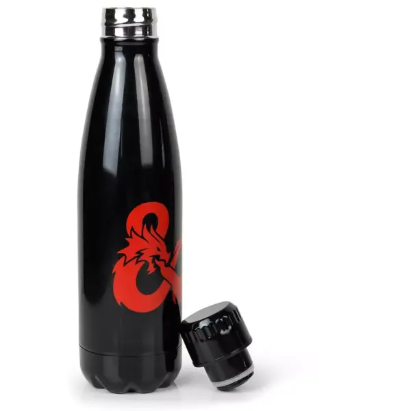 Just Funky Dungeons & Dragons Logo | Metal Stainless Steel Water Bottle | Holds 17 Ounces