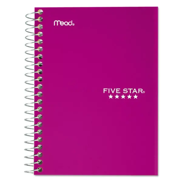 Five Star Wirebound Notebook College Rule 7 x 5 100 Sheets Assorted 45484