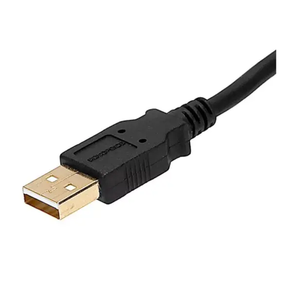 Monoprice USB Type-A to USB Type-A Female 2.0 Extension Cable - 3 Feet - Black (5 Pack) 28/24AWG, Gold Plated Connectors