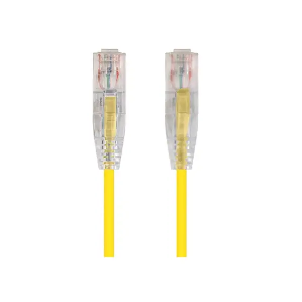 Monoprice Cat6 Ethernet Patch Cable - 3 Feet - Yellow | Network Internet Cord - Snagless RJ45 Stranded 550MHz UTP CMR Riser Rated Pure Bare Copper