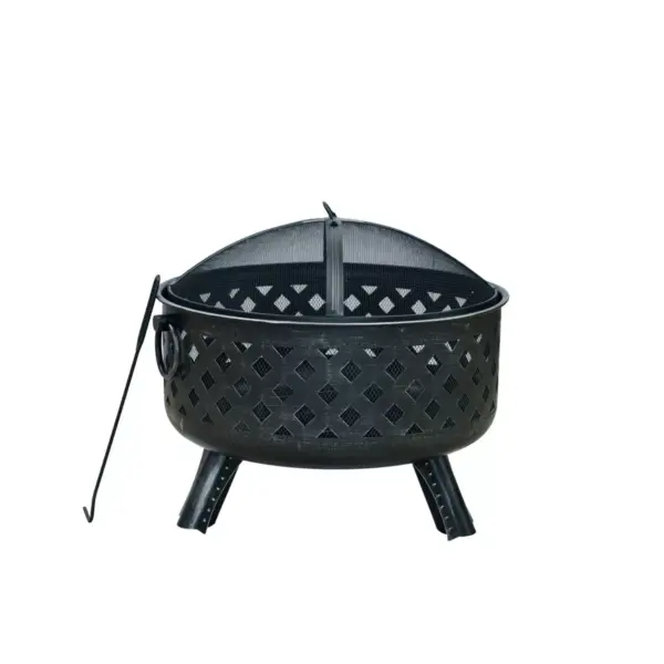 24" Steel Lattice Wood Burning Fire Pit - Bond