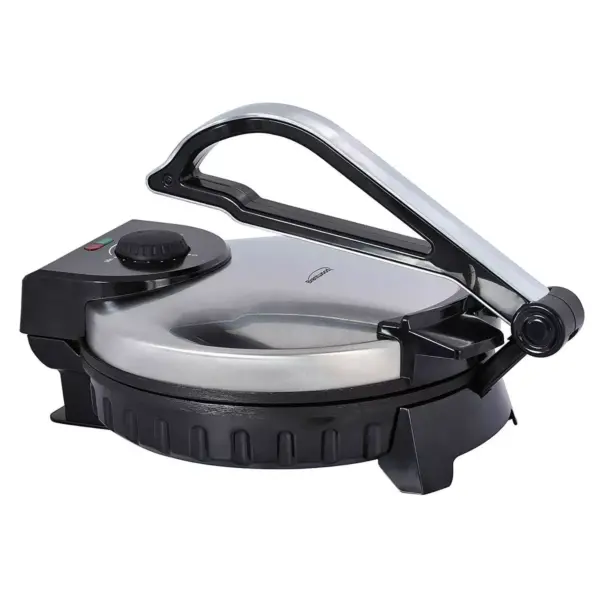 Brentwood Stainless Steel Non-Stick Electric Tortilla Warmer Maker, 10-Inch