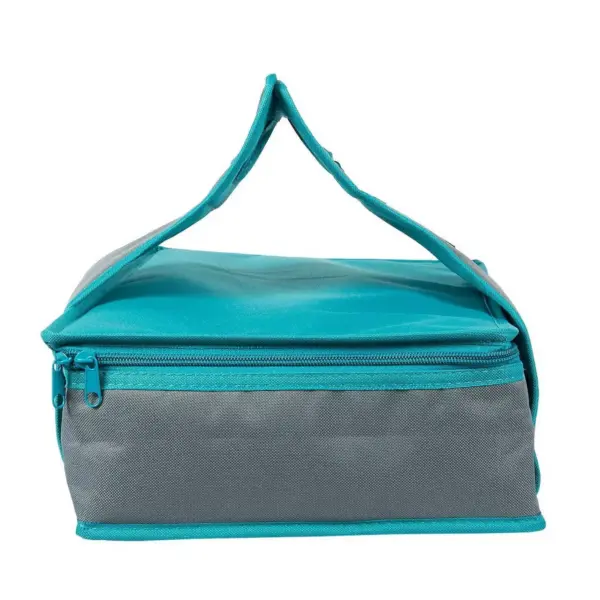 Juvale Casserole Dish Carrier Rectangle Insulated Thermal Food Carrier for Lunch Lasagna Potluck Picnics Vacations Teal and Grey 16 x 10 x 4 inches