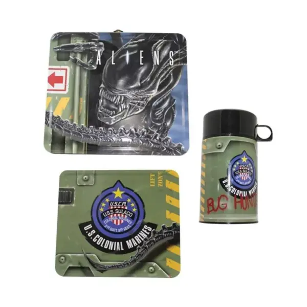 Diamond Comic Distributors, Inc. Aliens Tin Lunch Box with Thermos