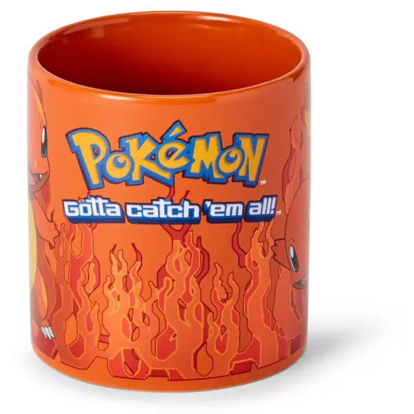 Just Funky Pokémon Charmander Orange Foil Print Ceramic Coffee Mug | Holds 20 Ounces