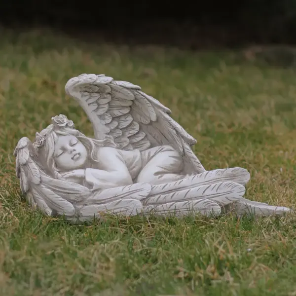 Northlight 16" Sleeping Heavenly Angel Outdoor Garden Statue