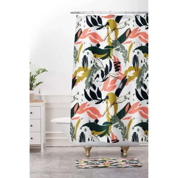 Brushstrokes of Nature I Shower Curtain - Deny Designs